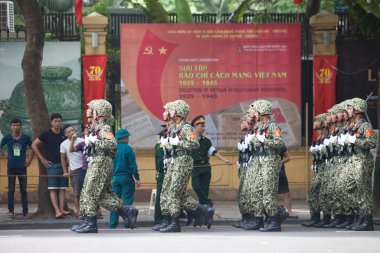 Hanoi, Vietnam, Sep 2, 2015: Vietnam 'da Bağımsızlık Günü kutlamaları