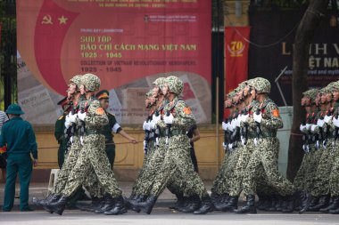 Hanoi, Vietnam, Sep 2, 2015: Vietnam 'da Bağımsızlık Günü kutlamaları