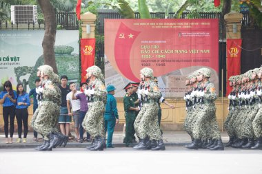 Hanoi, Vietnam, Sep 2, 2015: Vietnam 'da Bağımsızlık Günü kutlamaları