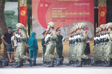 Hanoi, Vietnam, Sep 2, 2015: Vietnam 'da Bağımsızlık Günü kutlamaları