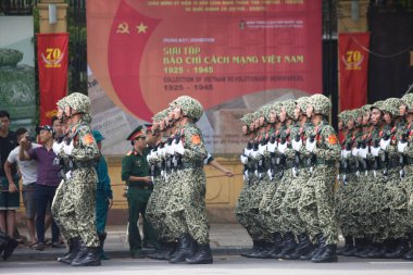 Hanoi, Vietnam, Sep 2, 2015: Vietnam 'da Bağımsızlık Günü kutlamaları