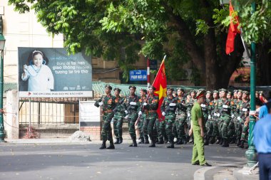 Hanoi, Vietnam, Sep 2, 2015: Vietnam 'da Bağımsızlık Günü kutlamaları