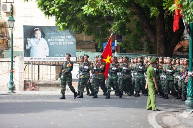 Hanoi, Vietnam, Sep 2, 2015: Vietnam 'da Bağımsızlık Günü kutlamaları