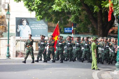 Hanoi, Vietnam, Sep 2, 2015: Vietnam 'da Bağımsızlık Günü kutlamaları