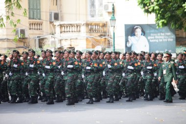 Hanoi, Vietnam, Sep 2, 2015: Vietnam 'da Bağımsızlık Günü kutlamaları