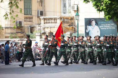 Hanoi, Vietnam, Sep 2, 2015: Vietnam 'da Bağımsızlık Günü kutlamaları