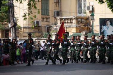 Hanoi, Vietnam, Sep 2, 2015: Vietnam 'da Bağımsızlık Günü kutlamaları