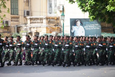 Hanoi, Vietnam, Sep 2, 2015: Vietnam 'da Bağımsızlık Günü kutlamaları