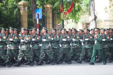 Hanoi, Vietnam, Sep 2, 2015: Vietnam 'da Bağımsızlık Günü kutlamaları