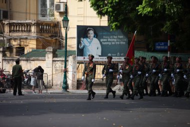 Hanoi, Vietnam, Sep 2, 2015: Vietnam 'da Bağımsızlık Günü kutlamaları