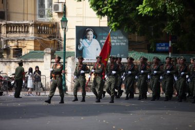 Hanoi, Vietnam, Sep 2, 2015: Vietnam 'da Bağımsızlık Günü kutlamaları