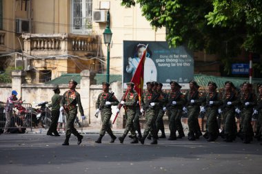 Hanoi, Vietnam, Sep 2, 2015: Vietnam 'da Bağımsızlık Günü kutlamaları