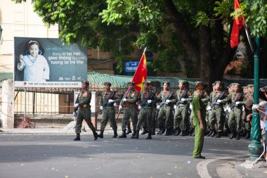 Hanoi, Vietnam, Sep 2, 2015: Vietnam 'da Bağımsızlık Günü kutlamaları