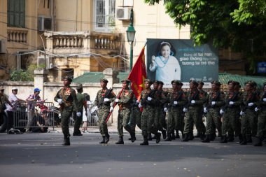 Hanoi, Vietnam, Sep 2, 2015: Vietnam 'da Bağımsızlık Günü kutlamaları
