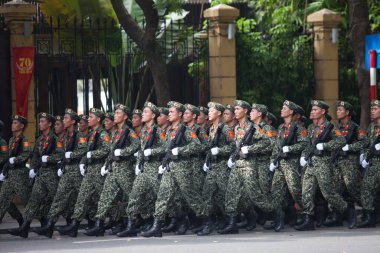Hanoi, Vietnam, Sep 2, 2015: Vietnam 'da Bağımsızlık Günü kutlamaları