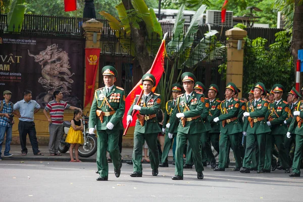 Hanoi Vietnam Sep 2015 Parade Merayakan Hari Kemerdekaan Vietnam — Stok Foto