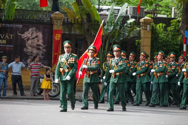 Hanoi Vietnam Sept 2015 Défilé Célèbre Jour Indépendance Vietnam — Photo