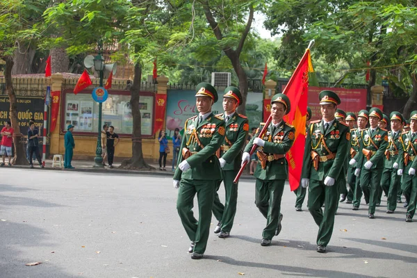 Hanoi Vietnam Sep 2015 Parade Celebrate Independence Day Vietnam — 스톡 사진