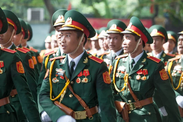 Ханой Вьетнам Сентября 2015 Парад Честь Дня Независимости Вьетнама Стоковая Картинка