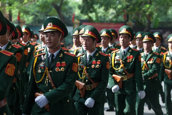 Hanoi Vietnam Sept 2015 Défilé Célèbre Jour Indépendance Vietnam — Photo