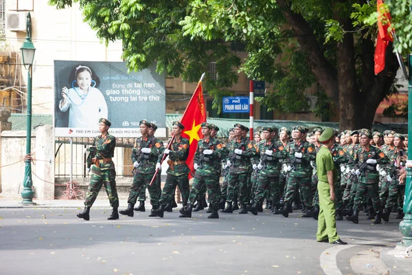 Hanoi Vietnam Sep 2015 Parade Celebrate Independence Day Vietnam — 图库照片