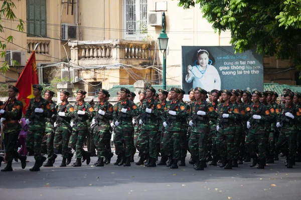 Hanoi, Vietnam, Sep 2, 2015: Vietnam 'da Bağımsızlık Günü kutlamaları