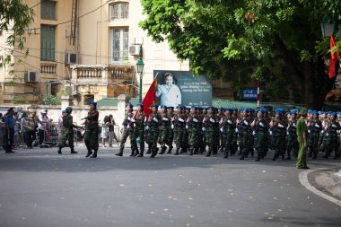 Hanoi, Vietnam, Sep 2, 2015: Vietnam 'da Bağımsızlık Günü kutlamaları