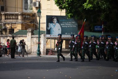 Hanoi, Vietnam, Sep 2, 2015: Vietnam 'da Bağımsızlık Günü kutlamaları