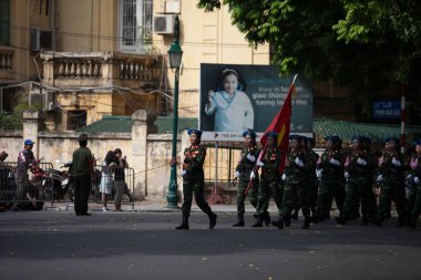 Hanoi, Vietnam, Sep 2, 2015: Vietnam 'da Bağımsızlık Günü kutlamaları
