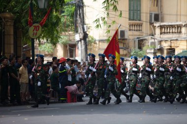 Hanoi, Vietnam, Sep 2, 2015: Vietnam 'da Bağımsızlık Günü kutlamaları