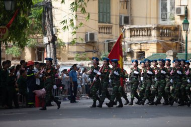Hanoi, Vietnam, Sep 2, 2015: Vietnam 'da Bağımsızlık Günü kutlamaları