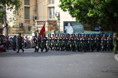 Hanoi, Vietnam, Sep 2, 2015: Vietnam 'da Bağımsızlık Günü kutlamaları