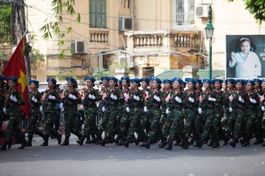 Hanoi, Vietnam, Sep 2, 2015: Vietnam 'da Bağımsızlık Günü kutlamaları