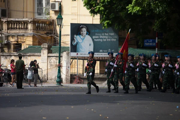 Hanoi, Vietnam, Sep 2, 2015: Vietnam 'da Bağımsızlık Günü kutlamaları