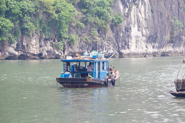 Baie Long Vietnam Novembre 2014 Bateau Pêche Dans Baie Long — Photo