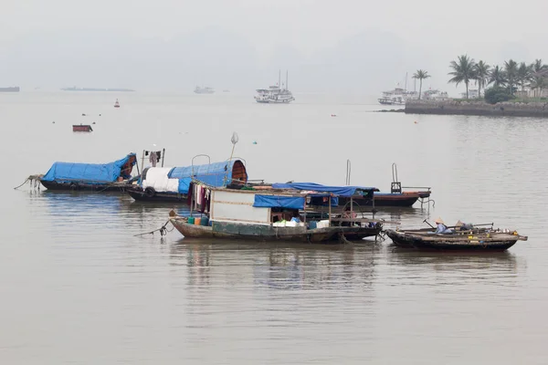 Long Bay Vietnam Listopadu 2014 Rybářská Loď Long Bay Panoramatický — Stock fotografie