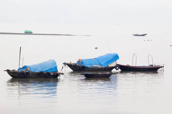 Long Bay Vietnam Listopadu 2014 Rybářská Loď Long Bay Panoramatický — Stock fotografie