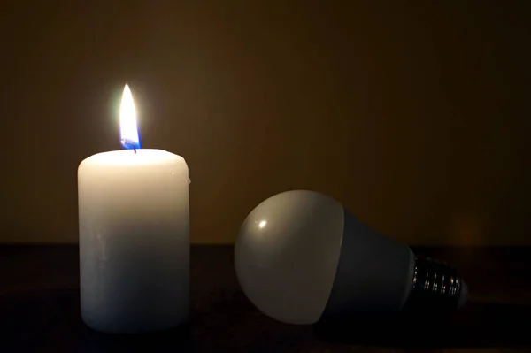 Power outage. Electricity missing. Blackout. — Stock Photo, Image