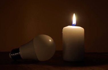  Power outage. Electricity missing. Blackout concept. clipart