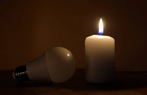 Power outage. Electricity missing. Blackout concept. — Stock Photo, Image