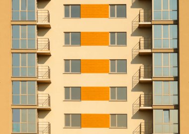 Modern çok daireresiden simetrik dış parçası