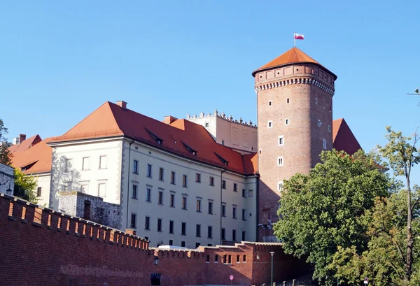 Wawel Castle beroemde bezienswaardigheid in Krakau, Polen. — Stockfoto