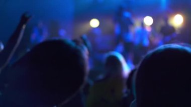 Parti ve eğlence anlayışı. Müzik konserindeki kalabalık, seyirciler ellerini kaldırıyor. Bir gece kulübünde sahneye çıkmak, insanların dans pistinde eğlenip eğlenmesi. Rock müzik