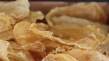 Asya sokak pazarında kurutulmuş deniz ürünleri. Yüksek kalite 4k görüntü