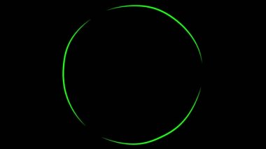 Animasyon. Dönen mavi halkalar. Görünür ve kaybolur.