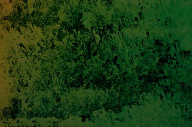 Duvarda dekoratif koyu yeşil alçı etkisi