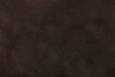 Süet kumaş, closeup koyu kahverengi mat zemin. Sorunsuz deri dokusuna kadife.