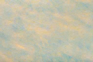 Açık mavi renkli inşaatı ile keçe kumaş, portre sarı lekeler. Yün, ipek mat Tekstil doku. Kumaş zemin.