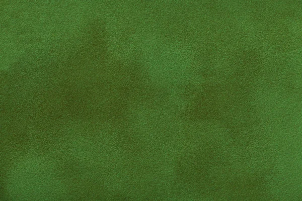 Fondo Mate Verde Oscuro Tela Gamuza Primer Plano Textura Terciopelo — Foto de Stock