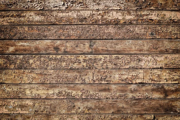 Texture Old Brown Wooden Wall Cracked Paint Structure Painted Weathered — Stock Photo, Image